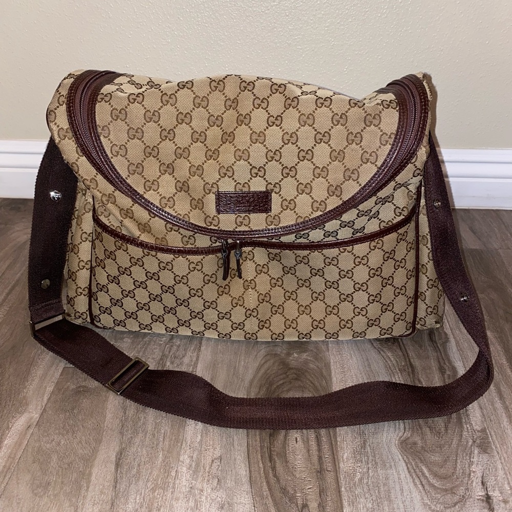 Gucci GG Canvas Diaper Bag